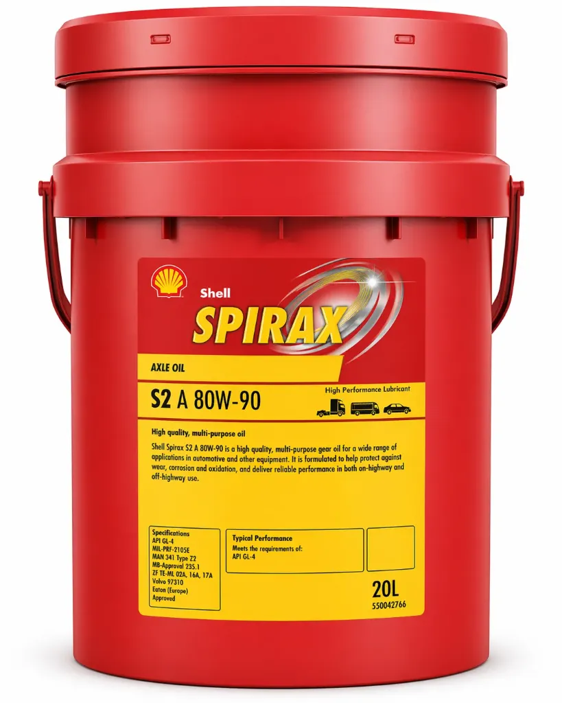 Shell Spirax S2 A 80W-90 Gear Oil – 20L High Performance Axle & Transm